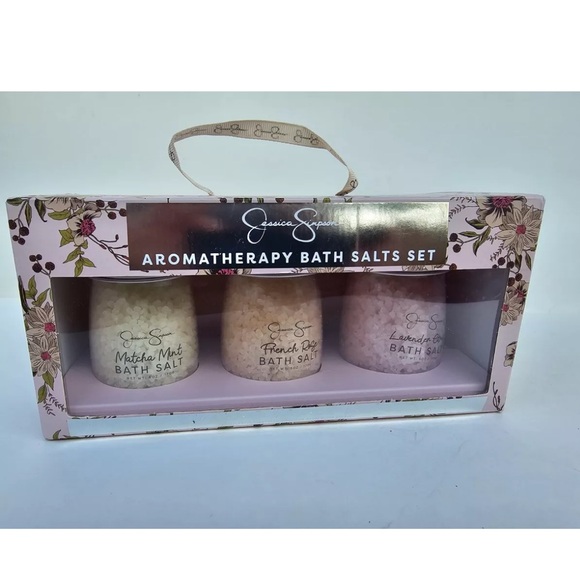 Jessica Simpson Aromatherapy Bath Salts French rose lavender Matcha mint scent - Picture 1 of 4
